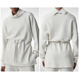 Varley Freya Sweat in Ivory Marl Size S